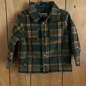Plaid Fleece Wool Coat